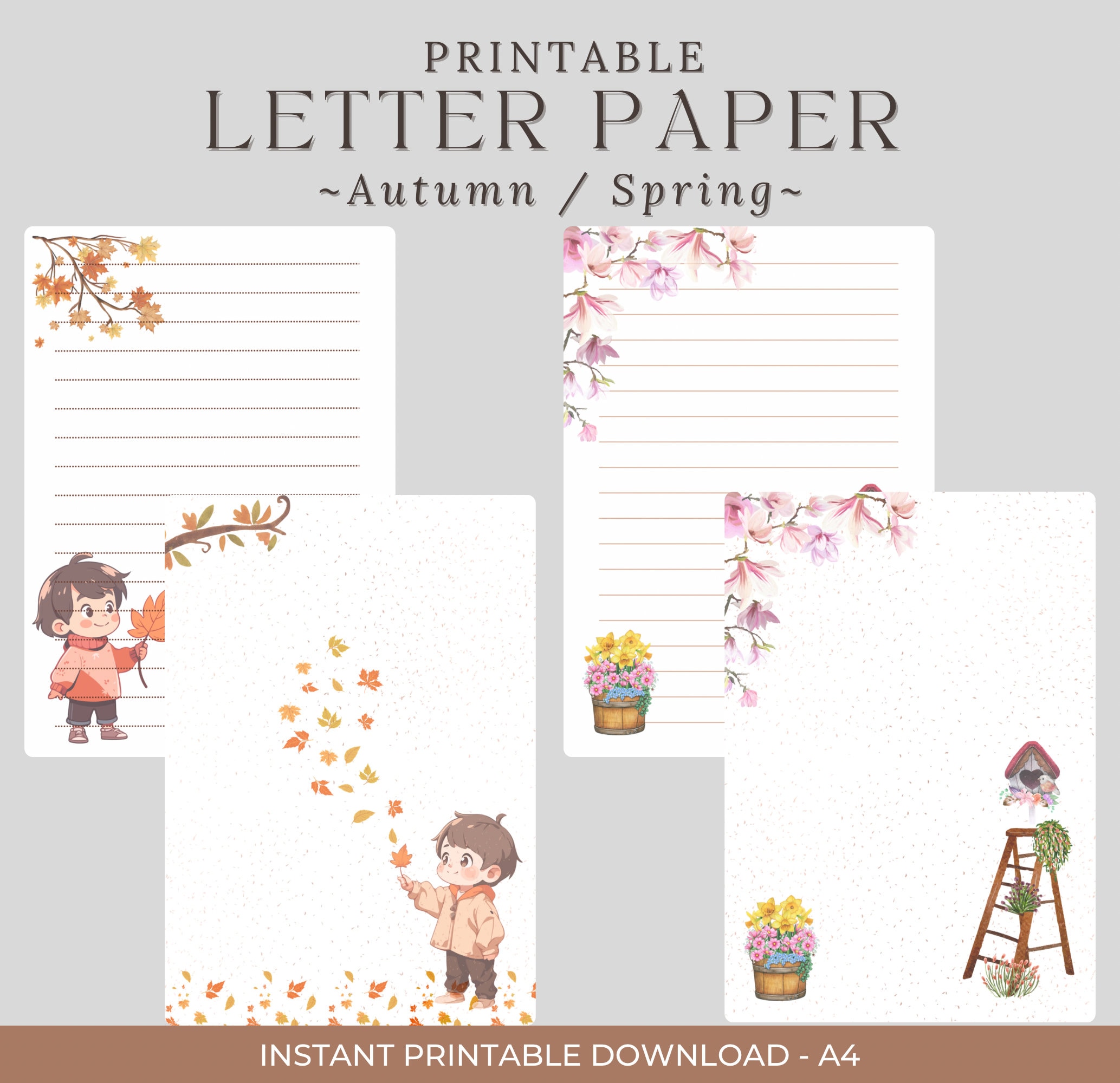 Printable Letter Paper. Printable Stationary Lined Paper. Letter ...