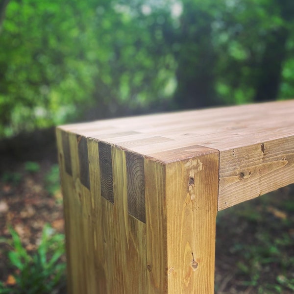 Etsy Outdoor Wooden Bench
