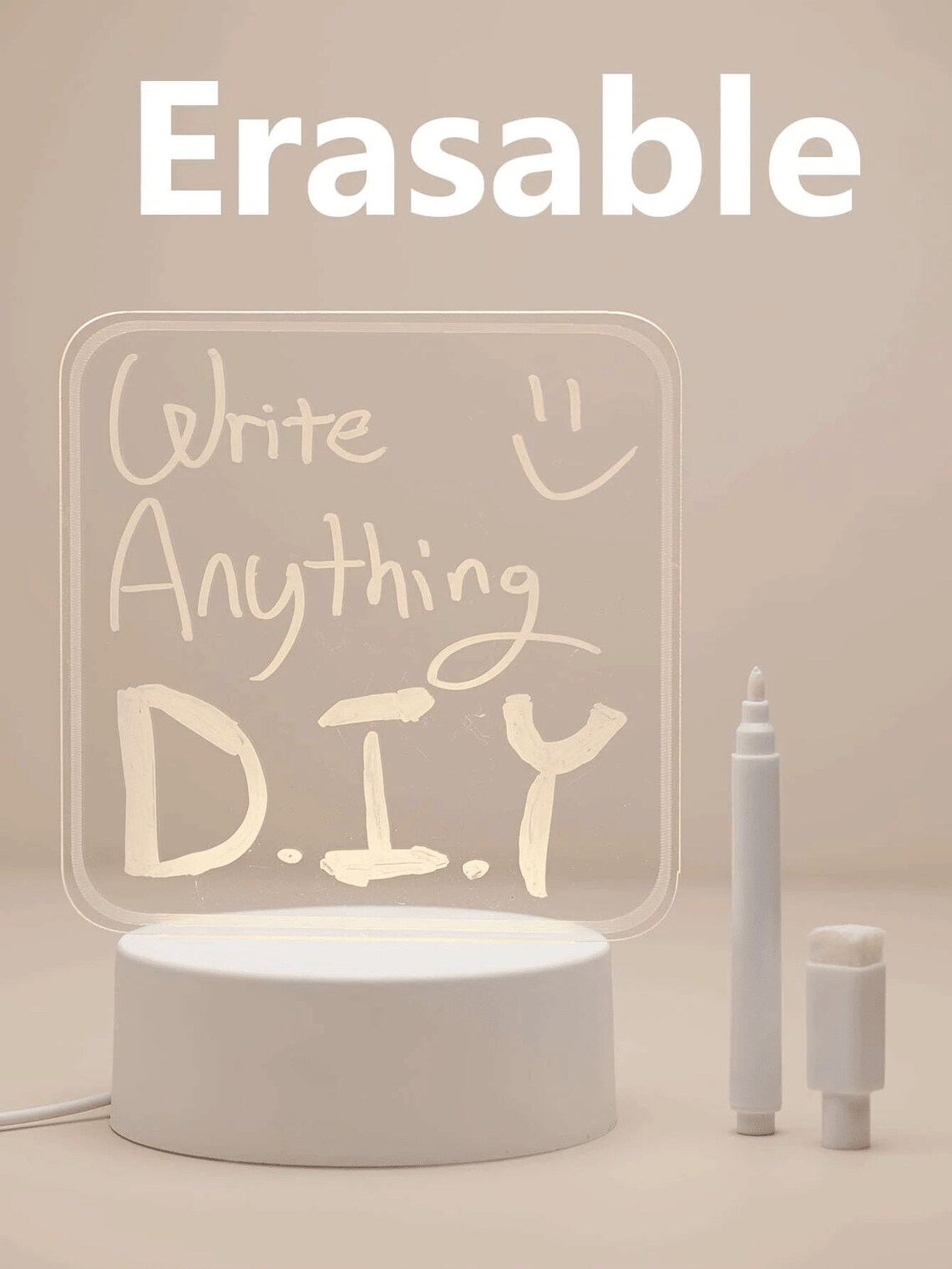 Writable Decorative Light With Pen Etsy UK