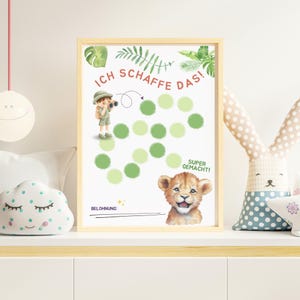 Belohnungstafel für Kinder in A4 | Belohnungssystem | Belohnungsplan | Belohnungskarte für Jungen und Mädchen | PDF Download