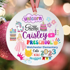 Custom Design Christmas Ornaments, Personalized Ceramic Ornaments, Personalized Text, Your Design Here, Custom kids Ornament, Keepsake Gifts