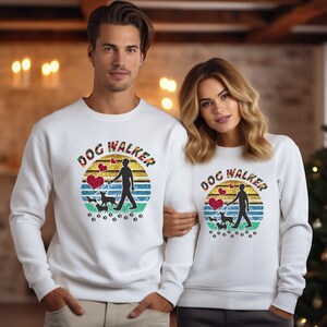 Professional Dog Walker Sweatshirt, Dog Walking Gifts, Dog Lover Gift, Shirt for Dog Owner Dog Mom Pet Lover Shirt Animal Lover Dog Walking