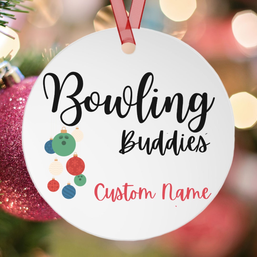 Christmas Ornaments, Bowling Ornament, Bowling Friends Gifts, Bowler Gifts, Personalized Custom