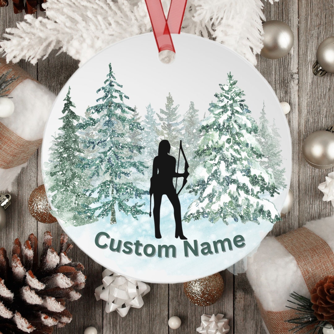 Christmas Ornament, Archery Gift, Bow Hunting Gift, Hunter Ornament