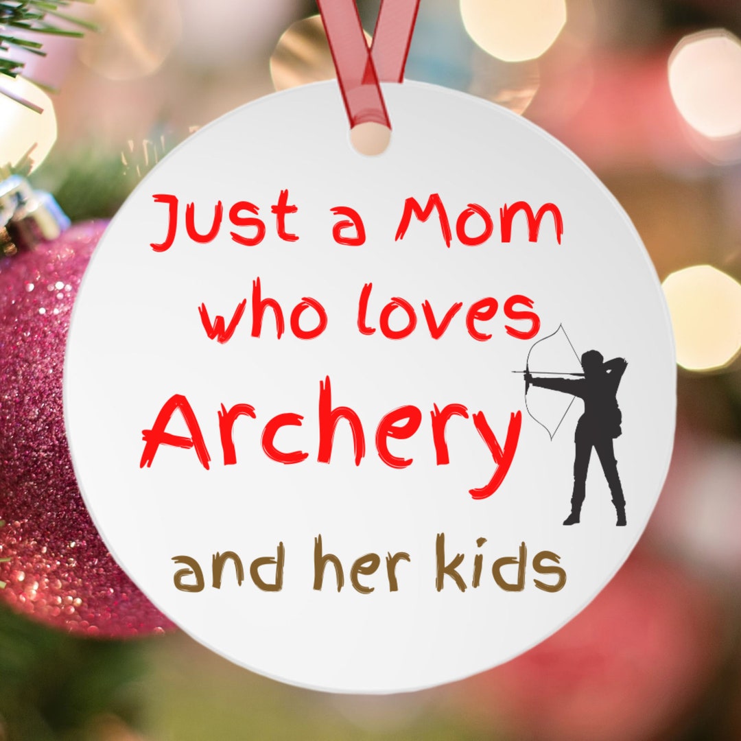 Archery Christmas Ornament, Custom Archer Ornament, Personalized