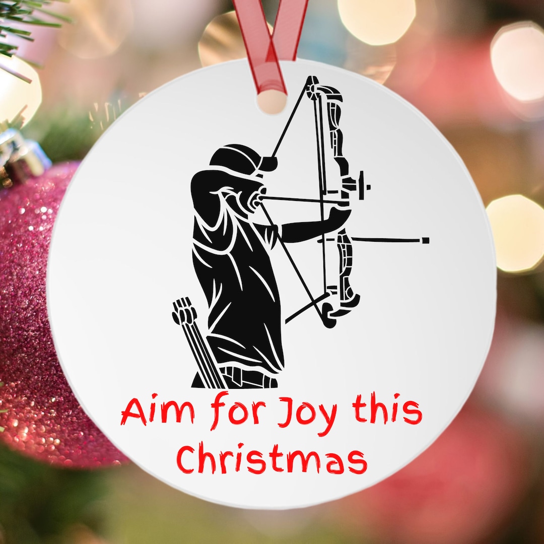 Custom Christmas Archery Ornament Funny Christmas Archer Etsy