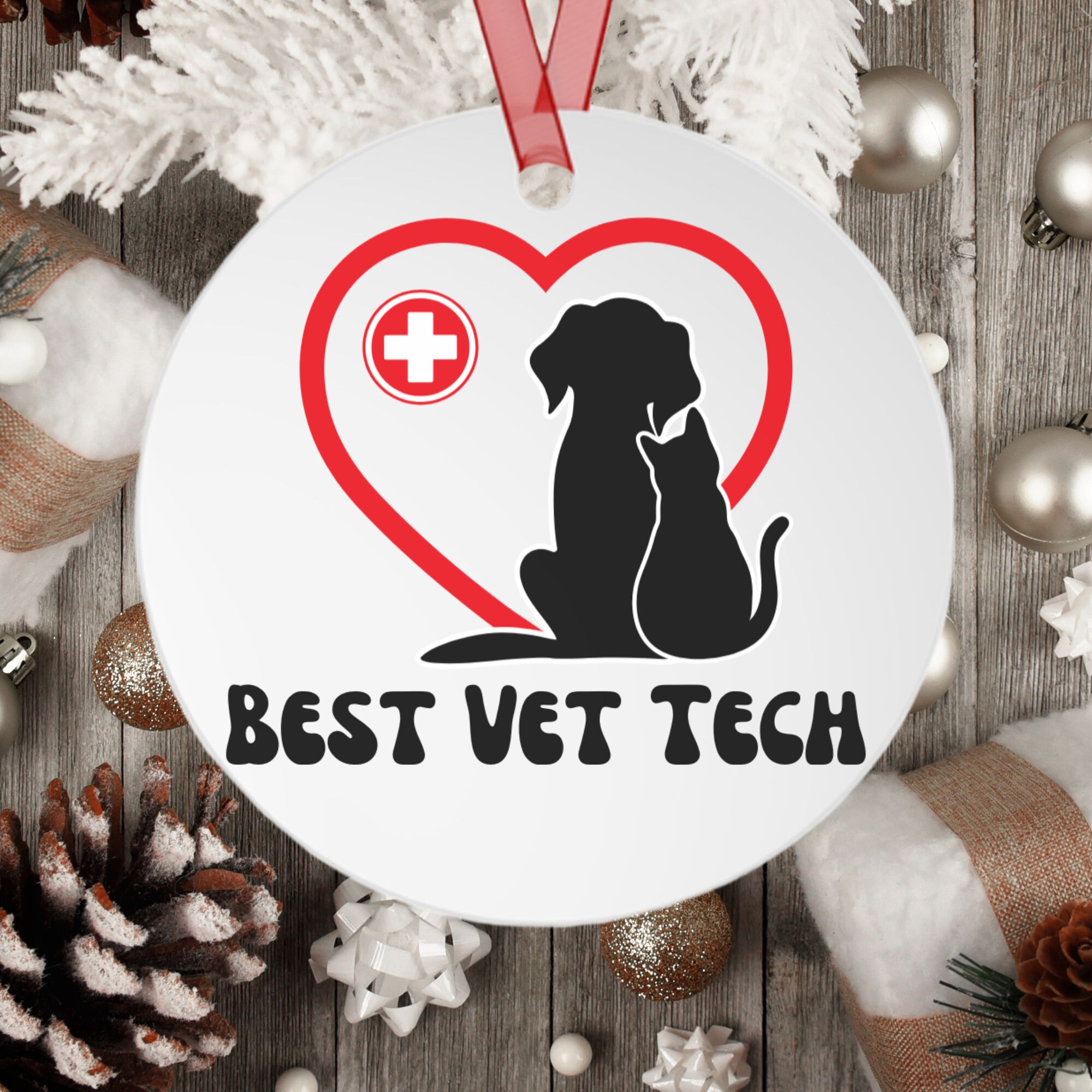 Best Vet Tech Christmas Ornament Animal Lover Gift Thank You Etsy