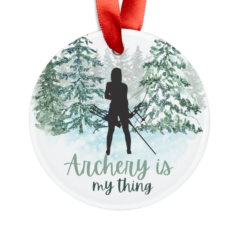 Christmas Ornament, Archery Gift, Bow Hunting Gift, Hunter Ornament