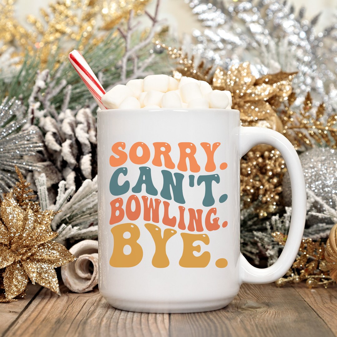 Christmas Mugs Bowling Bowler Gift Bowling Lover Gift Etsy