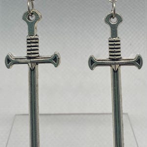 Sword Hook Earrings | Medieval-Inspired Jewellery | Quirky Fantasy Accessory