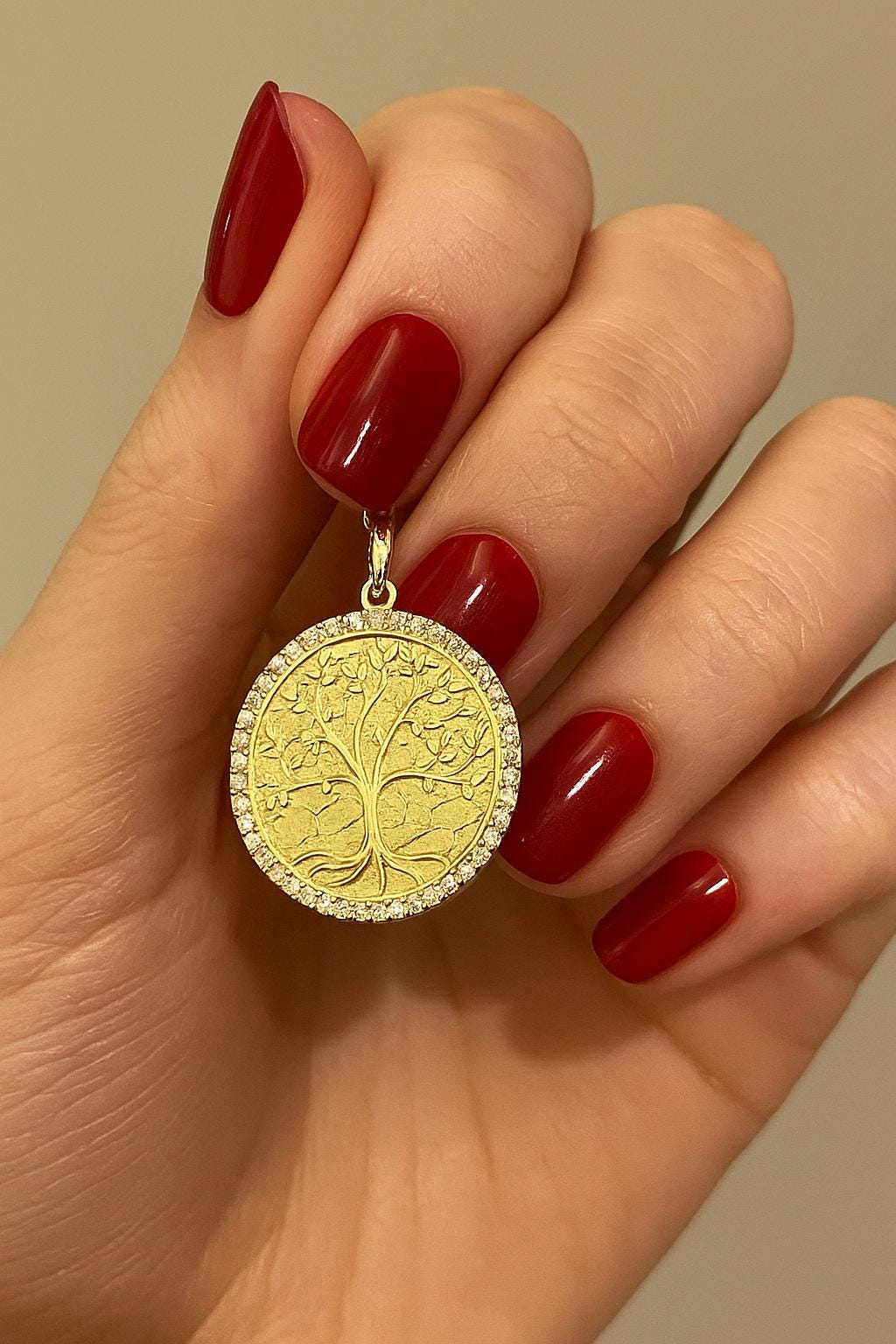 Tree of Life Pendant Charm | 9K 10K 14K Solid Gold or 925 Silver ...