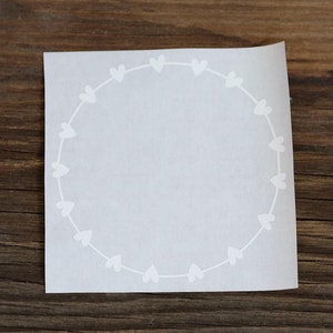 Kranz Kränzchen Vinyl Sticker/Aufkleber Nr. 25
