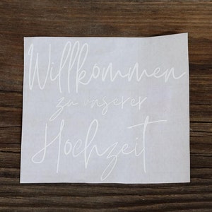 personalisierbare Vinyl Sticker/Aufkleber (Schrift 44)