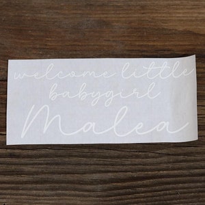 personalisierbare Vinyl Sticker/Aufkleber (Schrift 72)