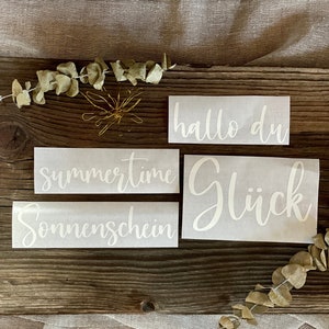 personalisierbare Vinyl Sticker/Aufkleber (Schrift 10)