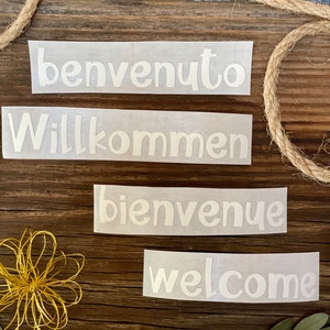 personalisierbare Vinyl Sticker/Aufkleber (Schrift 35)