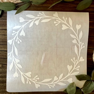 Autocollant/décalcomanie en vinyle de couronne de couronne n° 7