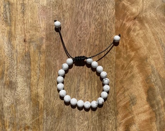Bracelet tiger eye - unisex, lava, beads