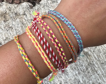 Bracelet braided, Tibetan, friendship bracelet in different variations