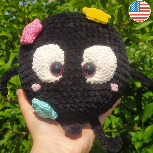 Crochet Noiraude tutorial/ Soot Sprite Pattern Crochet/ Amigurumi Crochet Pattern/ Soot Sprite Amigurumi/ FR / ENG