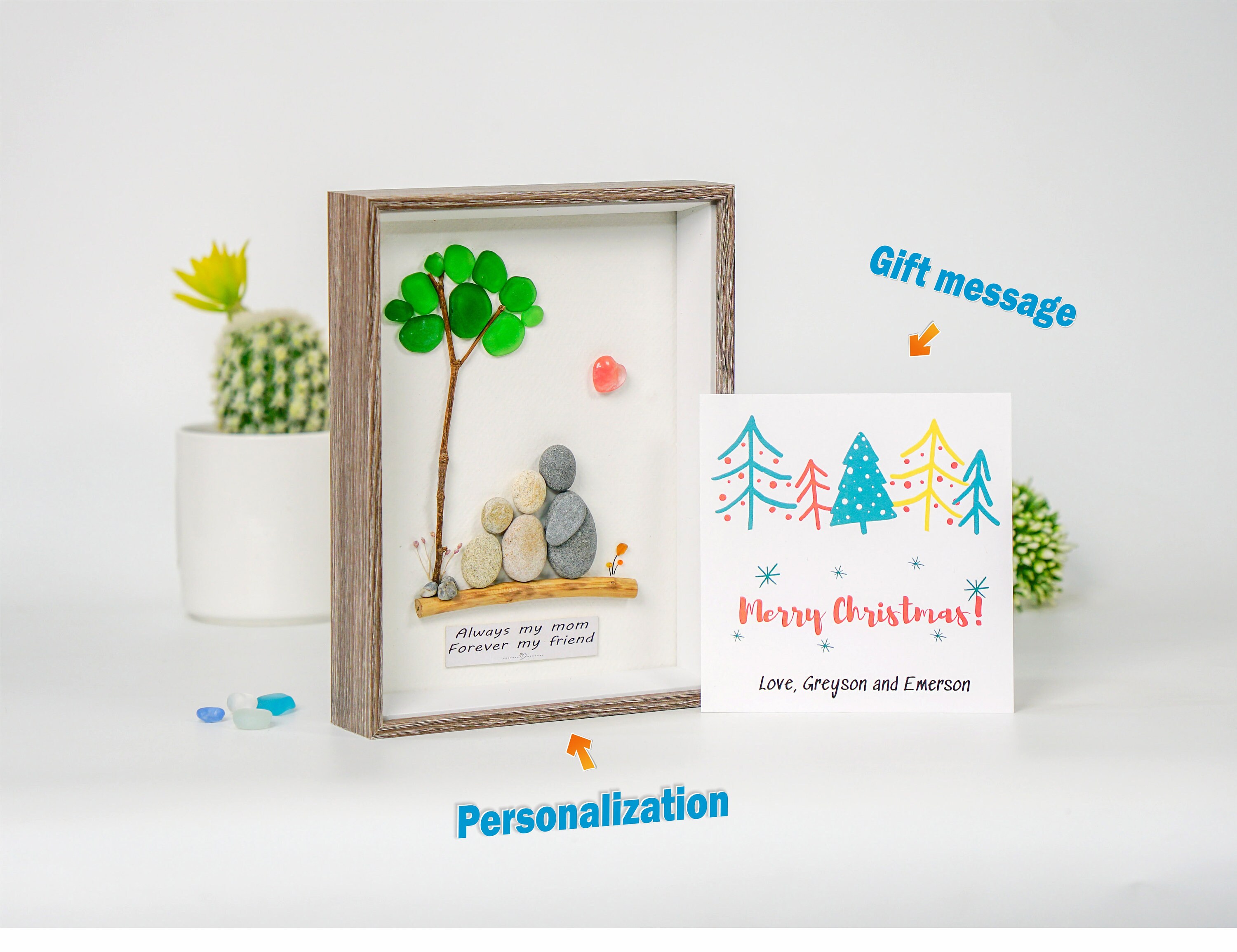 Plaque En Cristal Lumineuse Avec Message Pour Maman - Cadeau Fête Des Mères, Anniversaire, Noël - 3