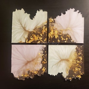 Marble Geode Coasters - Set of 2