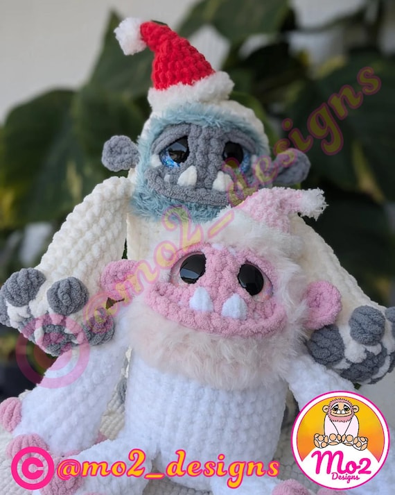 Arcticus the Abominable Crochet Pattern: Amigurumi Yeti (digital