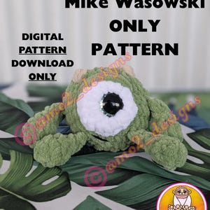Mike Monster crochet pattern ONLY | amigurumi pattern | LOW SEW