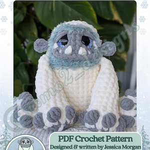 Arcticus the Abominable Crochet Pattern: Amigurumi Yeti (Digital Download)