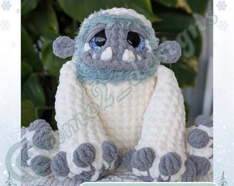 Wzór szydełkowy na Arcticusa Obrzydliwego: Amigurumi Yeti (do pobrania w wersji cyfrowej)