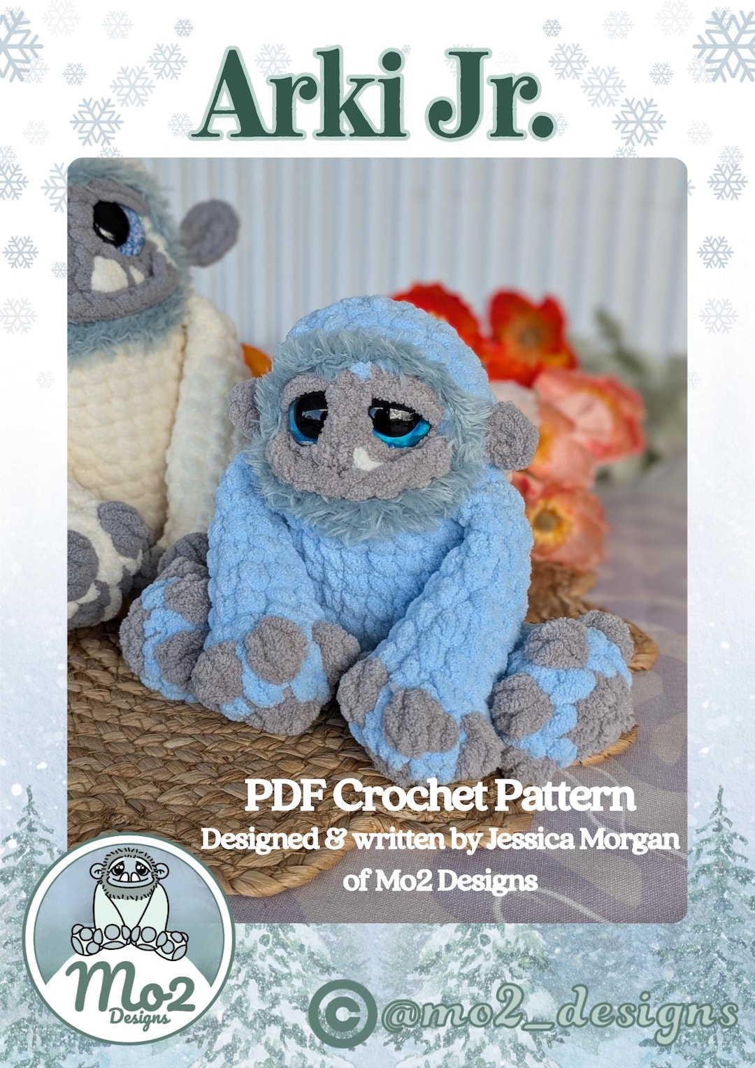 Arki Jr. Crochet Pattern: Amigurumi Mini Yeti (digital Download) - Etsy