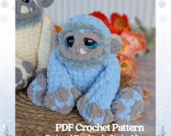 Wzór szydełkowy Arki Jr.: Amigurumi Mini Yeti (pobieranie cyfrowe)