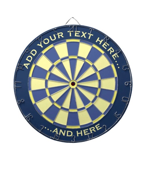 Personalized Dart Board Custom Game Room Decor Metal Dart Etsy