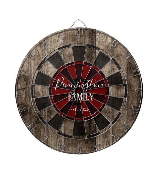 Personalized Dart Board Custom Game Room Decor Metal Dart Etsy