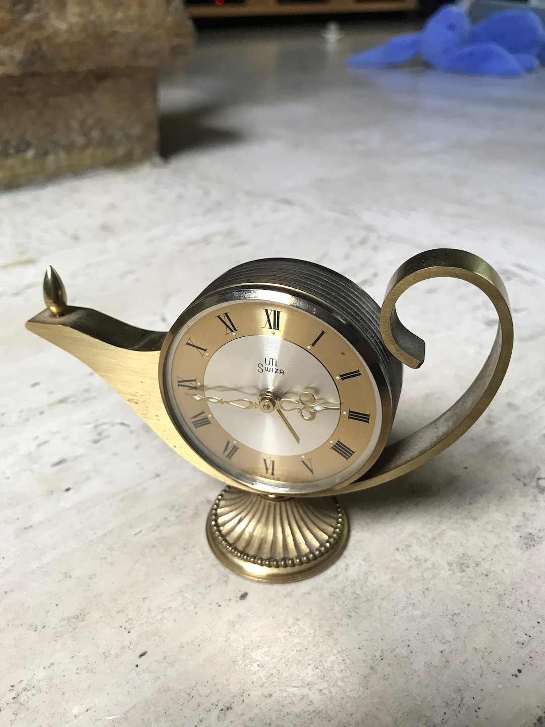 Vintage Alarm Clock Swiza Oil Lamp Etsy
