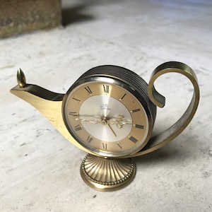 Horloge de bureau vintage par Fase, Espagne 1970