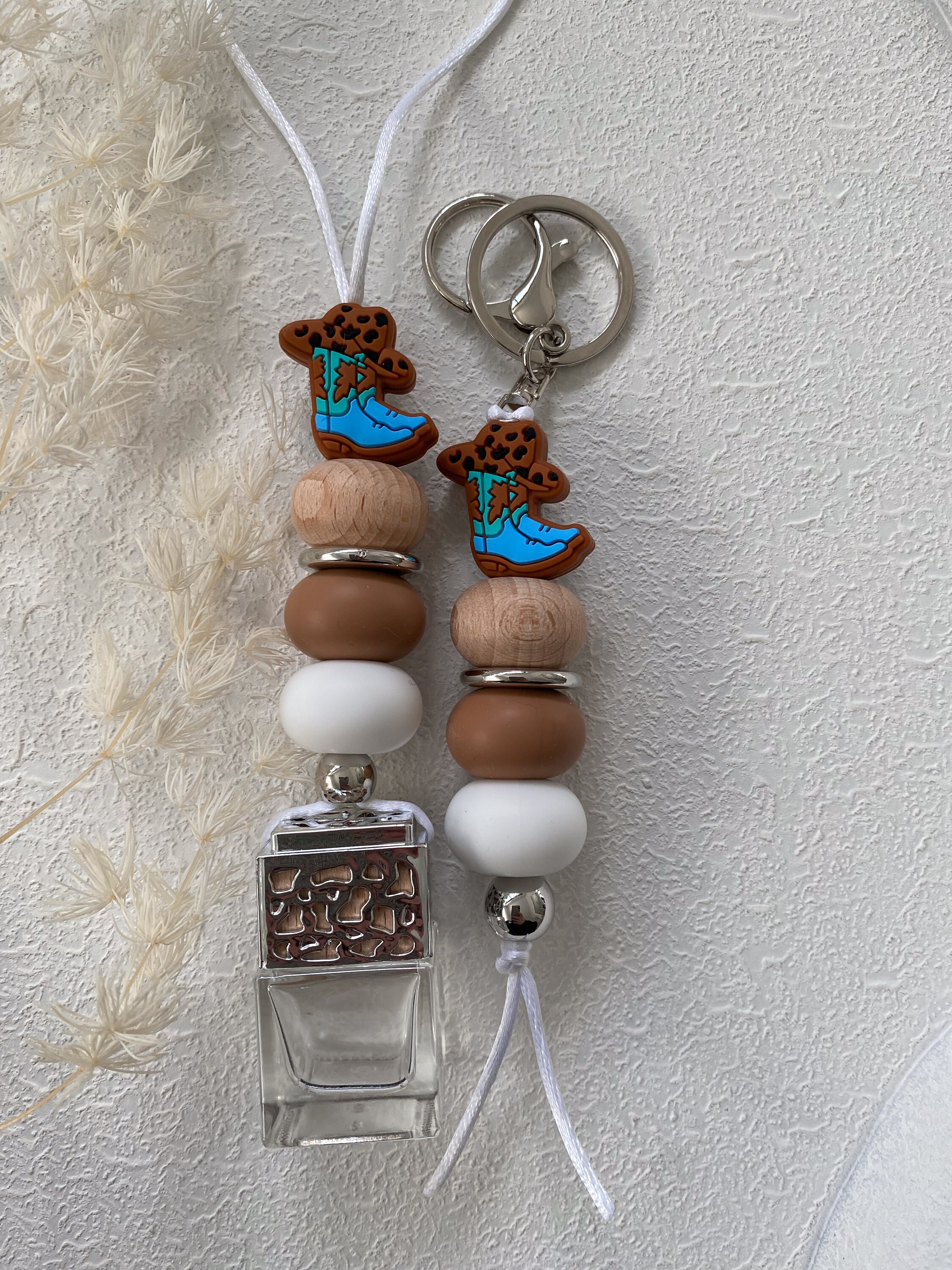 Country Theme | Cowboy | Keys Accessories | Beaded Keychain | Country ...