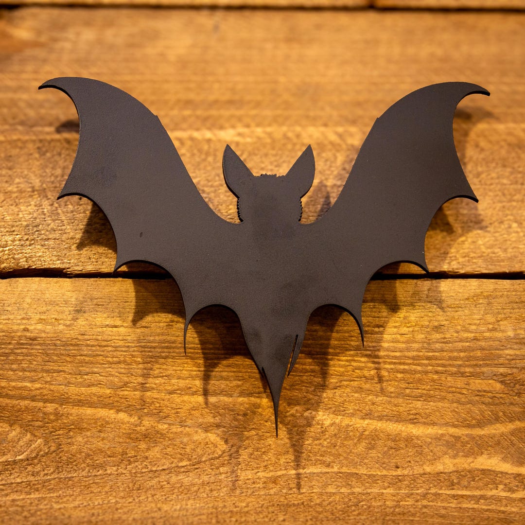 Vampire Bat Wood Cutout: Halloween DIY Craft, Wall Decor (9