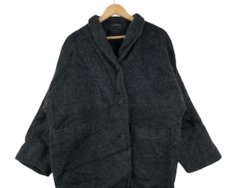 Giacca lunga in lana e mohair di lusso firmata SPORTMAX MAX MARA, firmata italiana