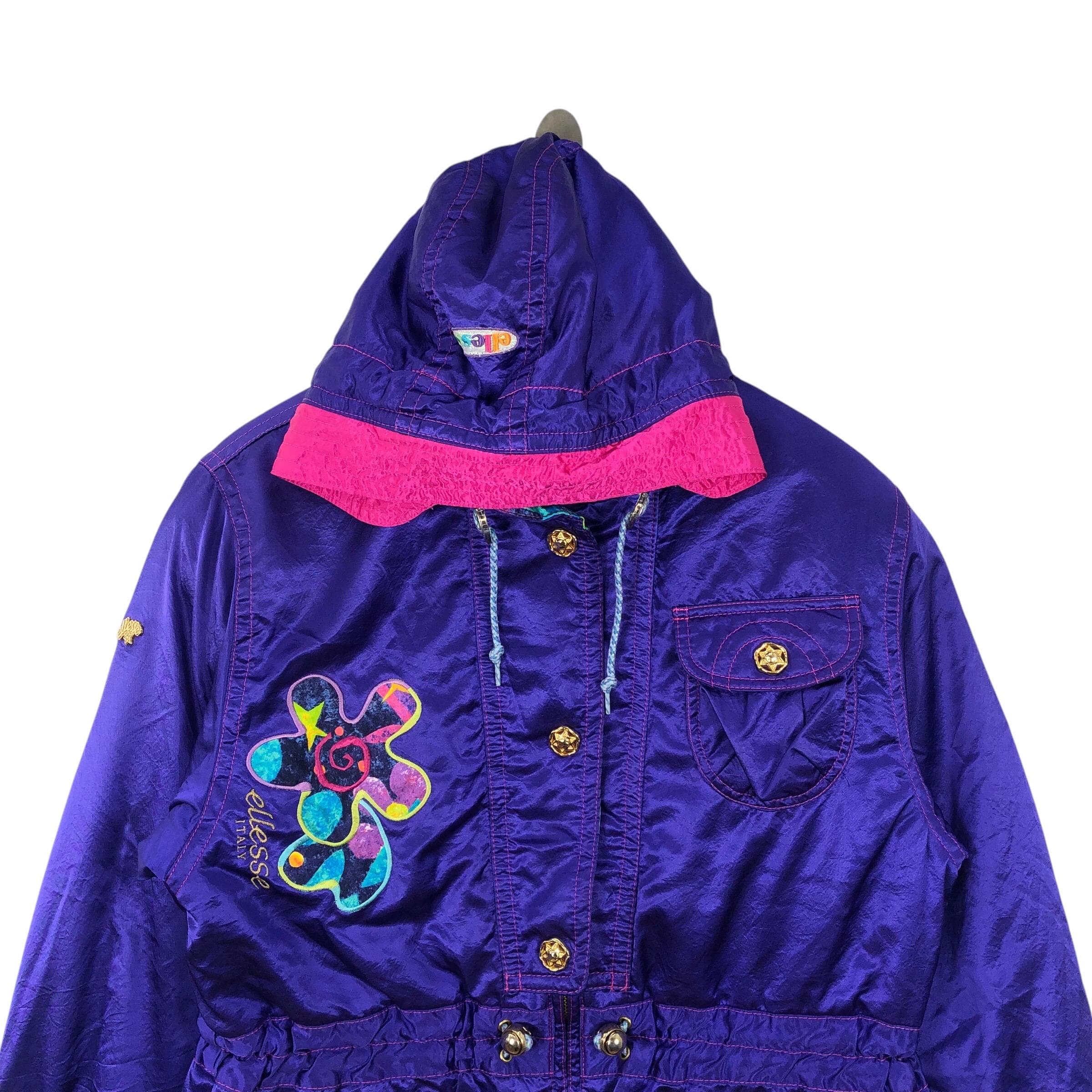 ellesse 紫色ファー付きダウンジャケット ellesse 紫色ファー付きダウンジャケット ellesse 紫色ファー