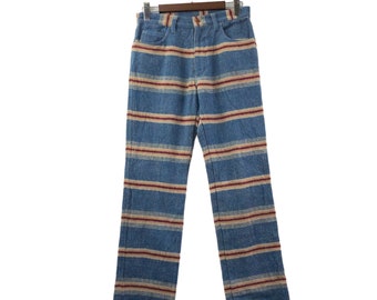 Vintage JAPANESE BRAND STRIPE Inspired By Hysteric Wool Pant