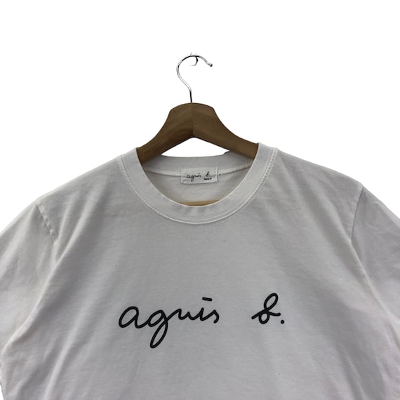 Vintage AGNES B HOMME PARIS Basic Logo T-shirt - Etsy