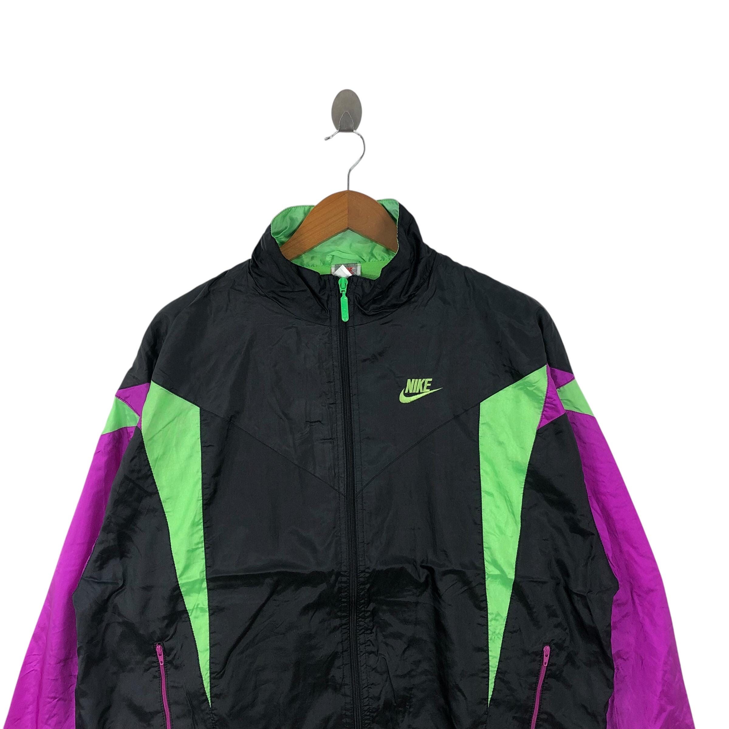 Vintage 90s NIKE SWOOSH SPORTSWEAR Multicolor Light Jacket - Etsy