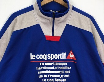 Vintage LE COQ SPORTIF France Deadstock Half Zipper Short