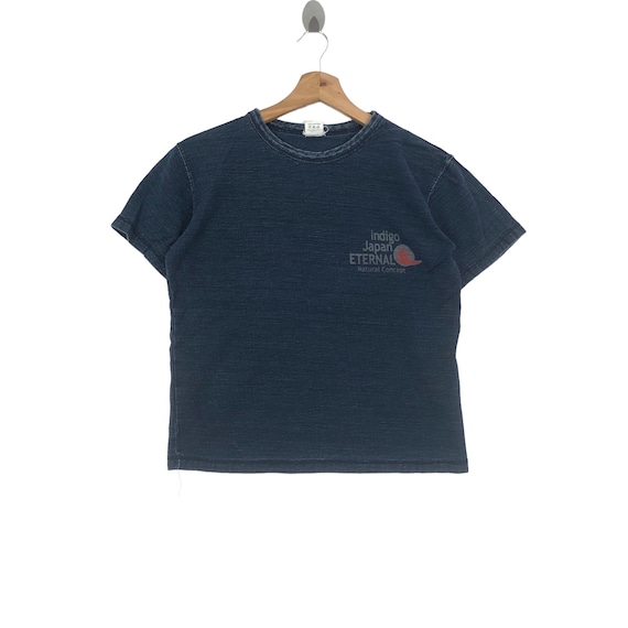 Japanese Brand KURASHIKI KOJIMA ETERNAL Indigo Japan T-shirt - Etsy