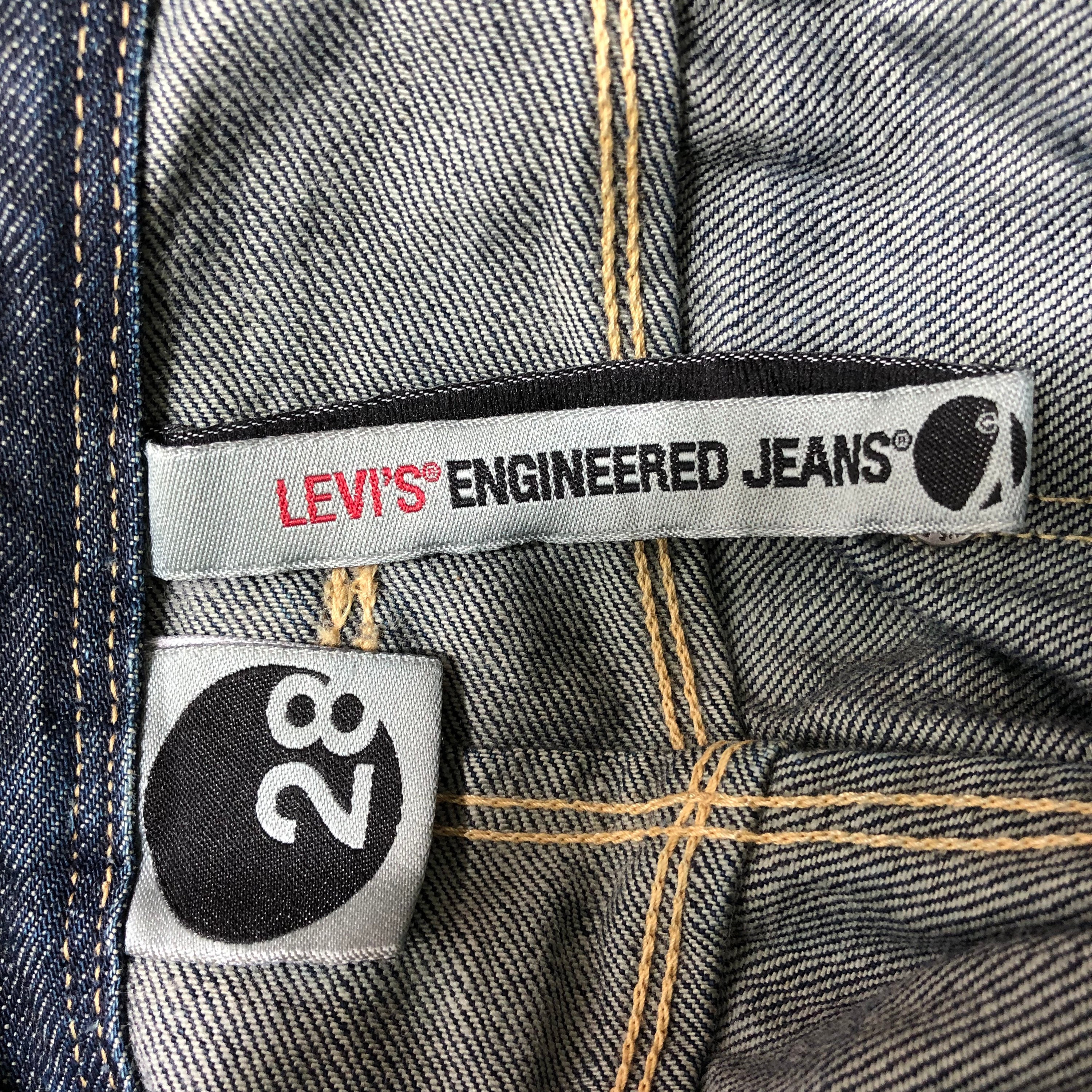 希少 Levi’s Engineered Jeans 1999 Vintage 1999 Levi's Engineered Jeans Crazy Avantgarde