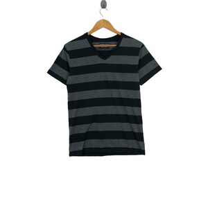 number nine カットソー Japanese Brand NUMBER NINE DENIM X Nano Universe Stripe Tee - Etsy