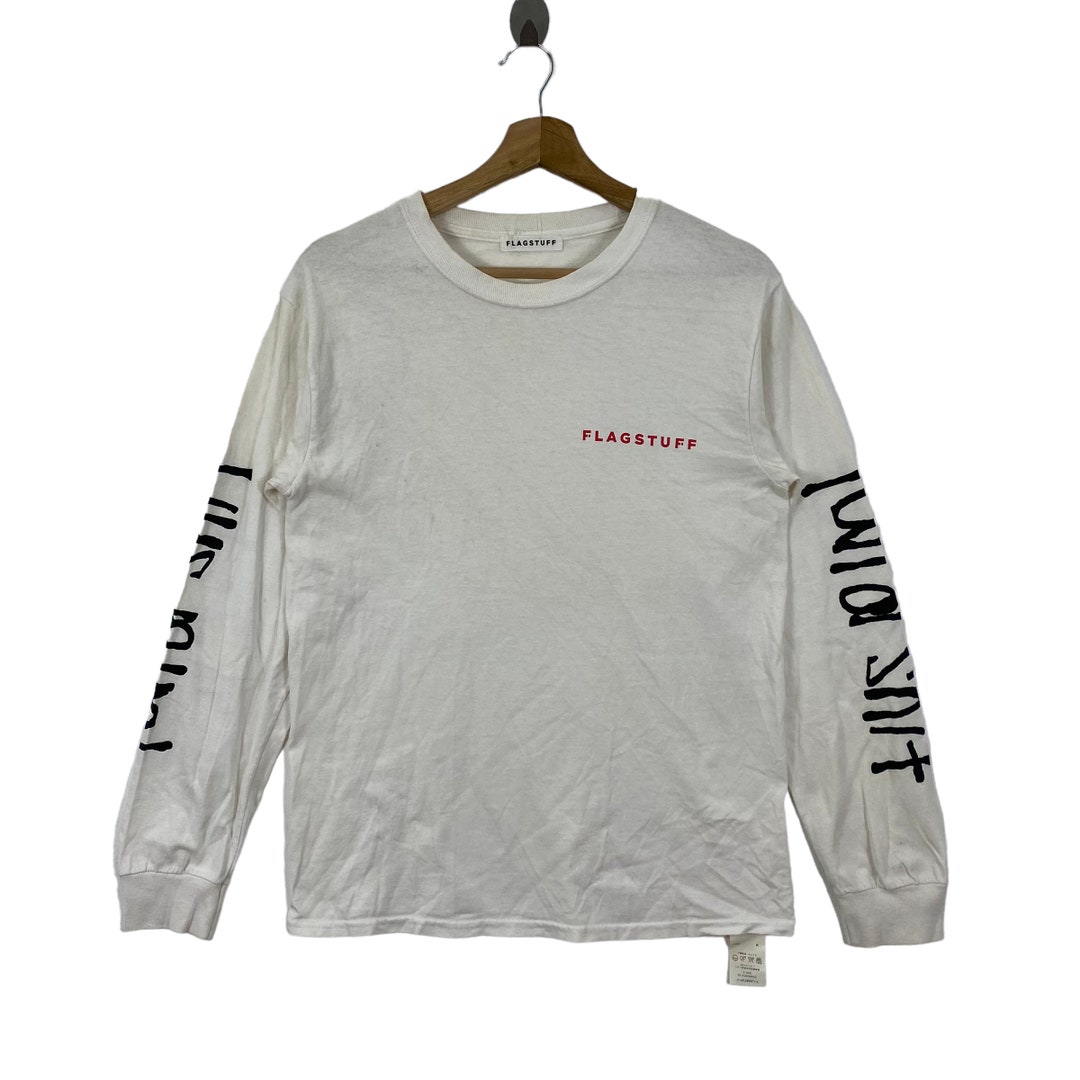 Japanese Brand FLAGSTUFF JAPAN Longsleeve Shirt - Etsy Japanese Brand FLAGSTUFF JAPAN Longsleeve Shirt - Etsy