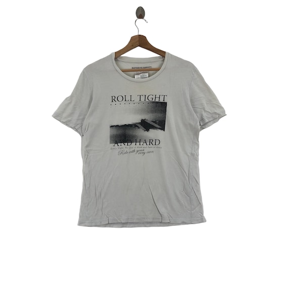 Designer KATHARINE HAMNETT LONDON Cut and Sewn Model T-shirt