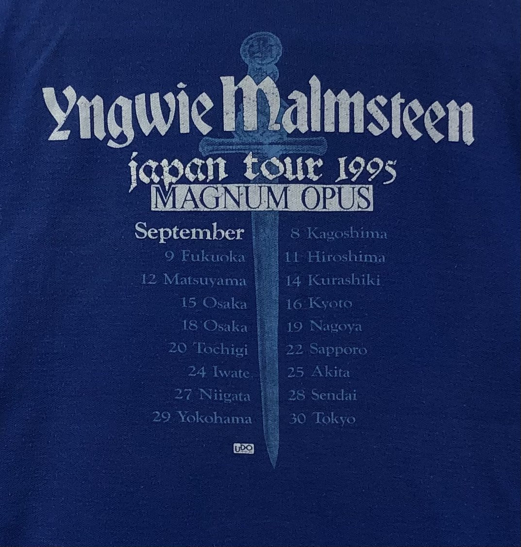 Vintage Swedish Guitarist YNGWIE MALMSTEEN Tour 1995 Polo Shirt - Etsy